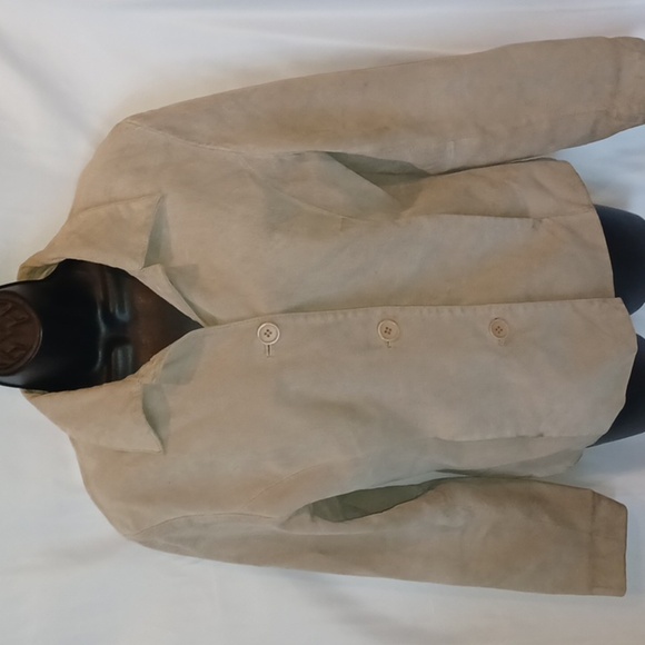 Bagatelle Anthropologie Nude Leather Jacket Pockets Medium - Picture 1 of 9